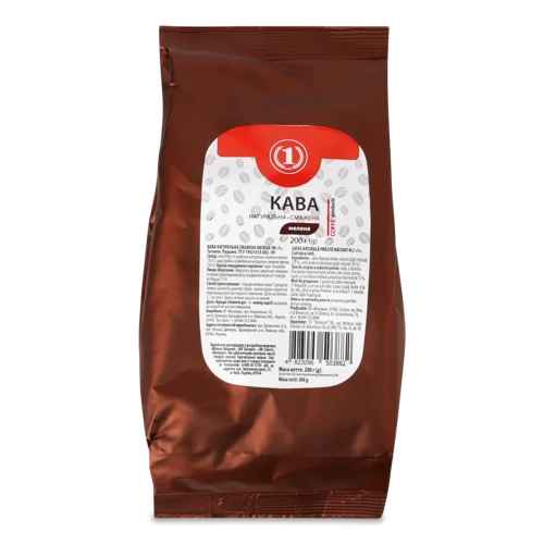 Кава Натуральна Смажена Мелена, ТМ '1', в/ґ, 200г