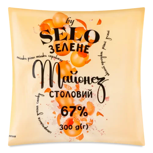 Майонез Вищого Ґатунку 67%, Столовий Selo, м/у 300г