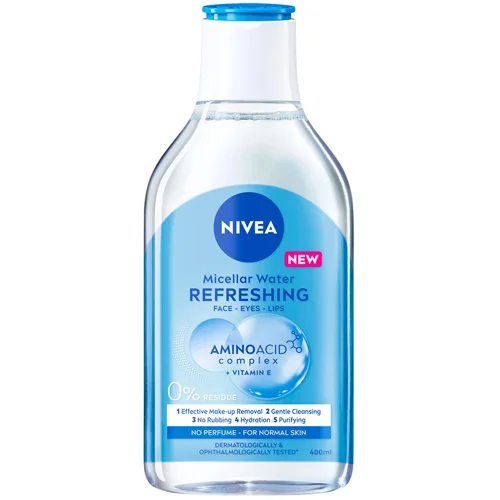 Міцелярна вода Nivea для нормальної шкіри обличчя очей та губ 400мл