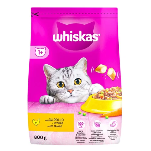 Корм сухий Whiskas з куркою для котiв 800г