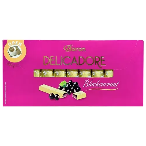 Цукерки Baron Delicadore Чорна смородина 200г