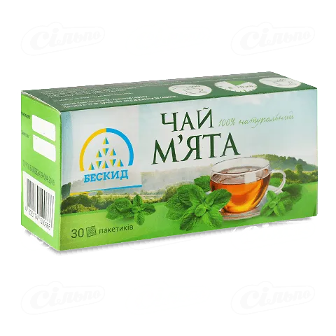 Чай трав'яний «Бескид» «М'ята», 30*1г