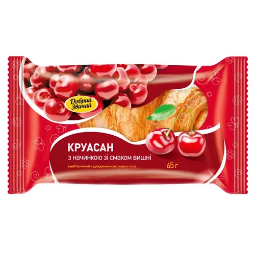 Круасан Добрий Звичай вишня 65г