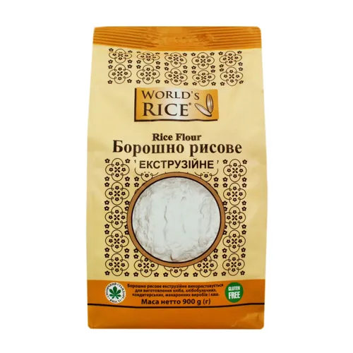 Борошно рисове екструзійне World's Rice м/у 900г