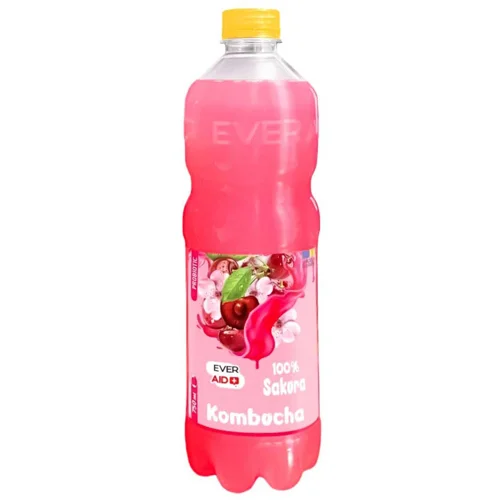 Напій Ever Aid Комбуча 100% Sakura слабогазований 0,75л