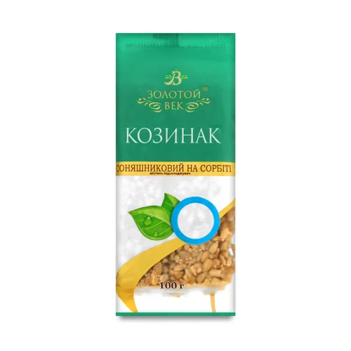 Козинак Золотой Век соняшниковий на сорбіті,100г