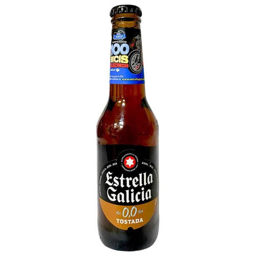ESTRELLA GALICIA ПИВО TOSTADA 0.25Л СКЛО Б/А