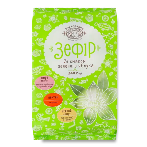 Зефір Зеленого Яблука Богуславна, м/у 6х40г, в/ґ