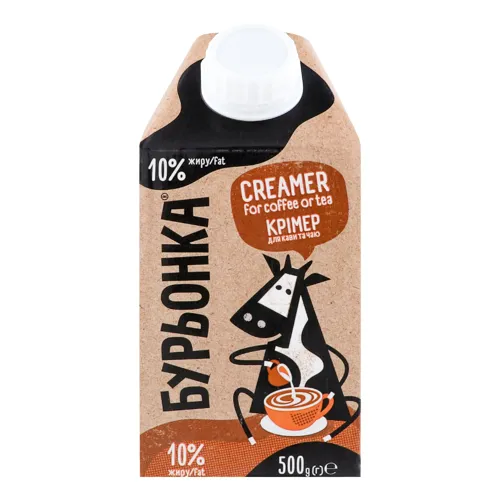 Суміш молочно-рослинна ультрапастеризована 10% до чаю та кави Creamer Бурьонка т/п 500г