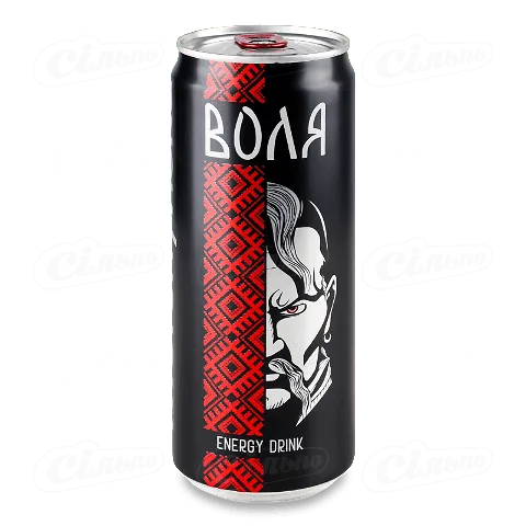 Напій енергет Моршинська Воля б/а середньогаз з/б, 0,33л