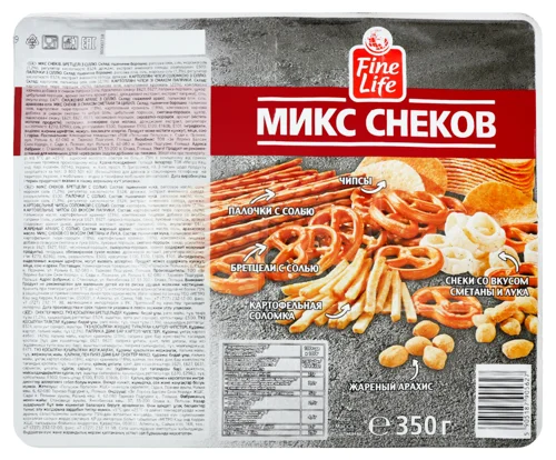 Снек Мікс Вищого Ґатунку, 350 Г