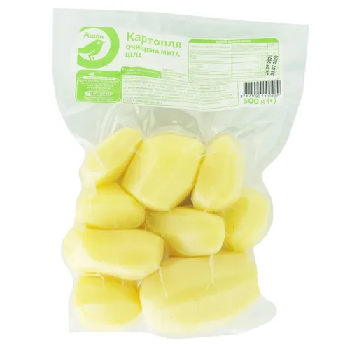 Картопля Ашан ціла мита очищена 500г