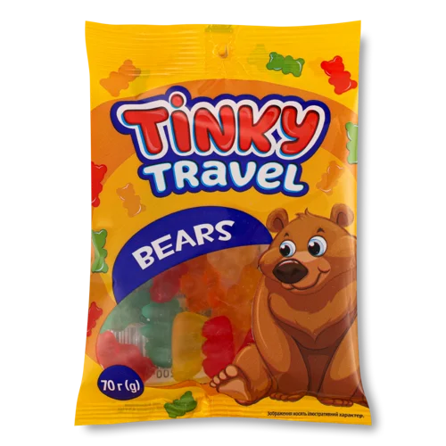 Желейні Цукерки Bears Tinky, В/ґ, 70г