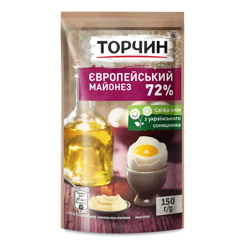 Майонез Торчин Європейський 72% 150г