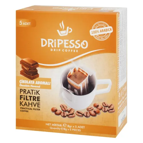 Кава мелена в фільтр пакеті зі смаком шоколаду Dripesso 5*8г