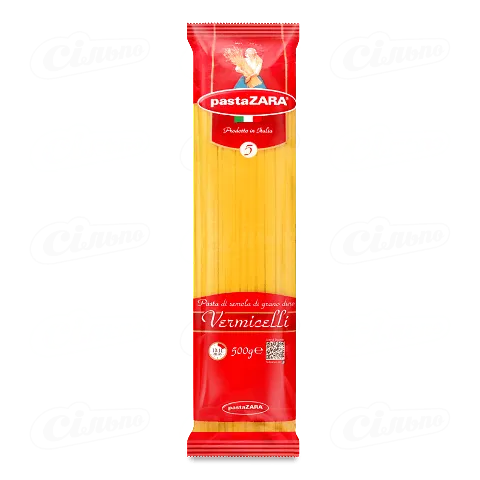 Вироби макаронні Pasta ZARA «Вермічеллі», 500г