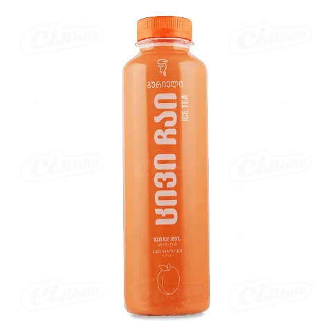 Чай холодний Gurieli чорний зі смаком персика, 0,5л