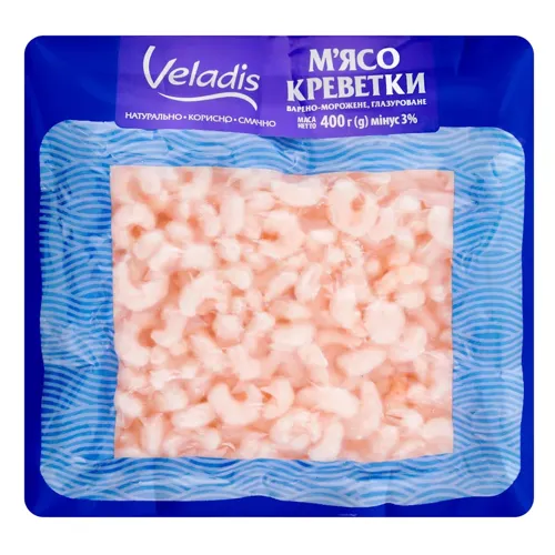 Креветки Veladis очищені варено-морожені 400г