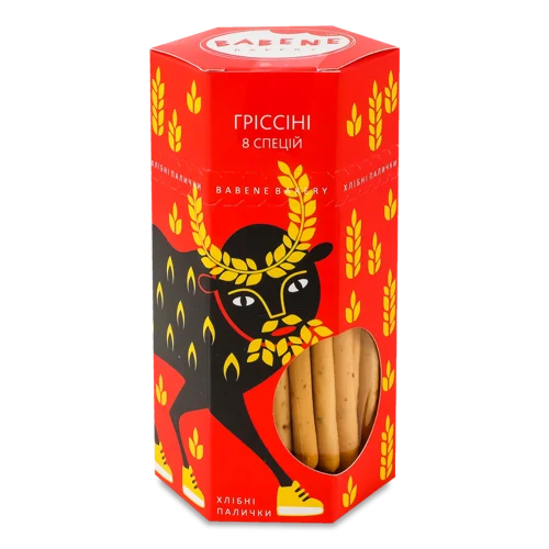 Міні-Гриссіні 8 Спецій Babene, Картонна Упаковка, 125г
