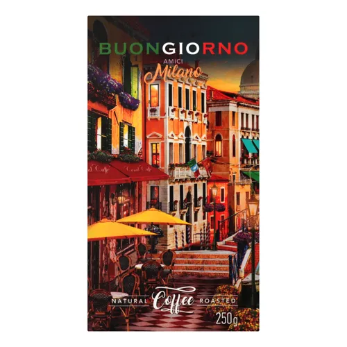 Кава натуральна смажена мелена Milano Buongiorno 250г