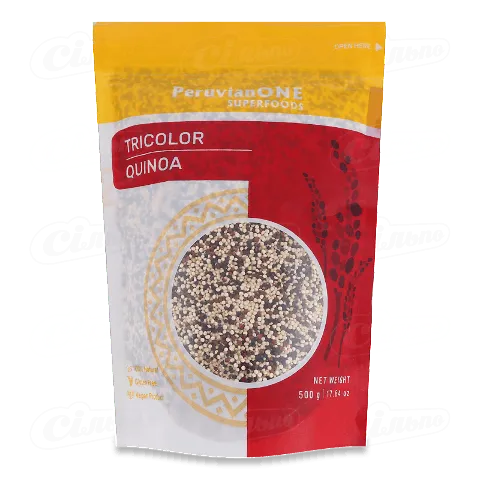 Кіноа PeruvianONE Superfoods суміш білої, червоної та чорної, 500г