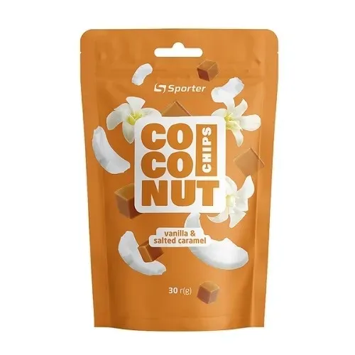 Чіпси кокосові Sporter ваніль та солона карамель, 30г