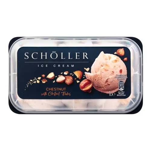 Морозиво з горіхами каштанів Scholler 554г