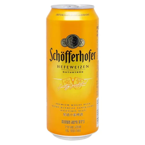 Пиво Schofferhofer Hefeweizen пшеничне світле нефільтроване 5% 0,5л