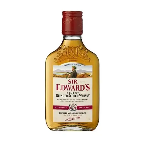 Віскі Sir Edward’s шотландський купажований 40% об'єм скляна пляшка Франція 0,2л