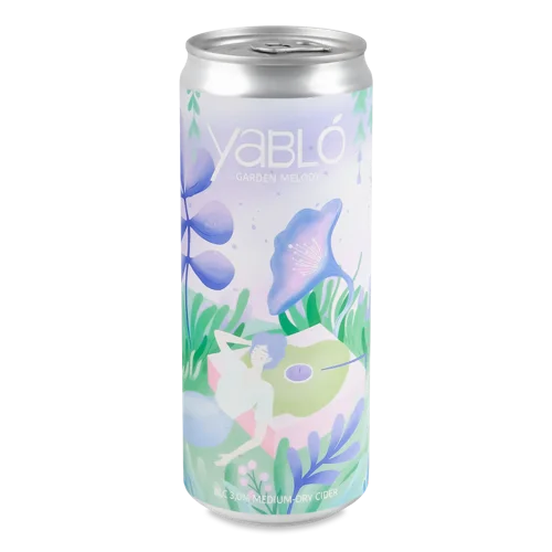 Сидр Яблучний Напівсухий Газований, 3% в/ґ, 0.33л, з/б