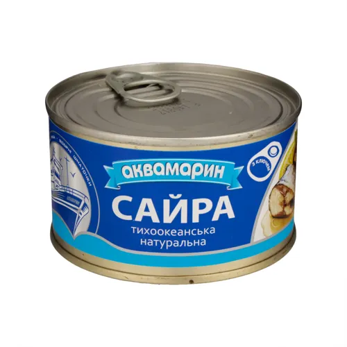 Сайра натуральна в олії, банка 230г