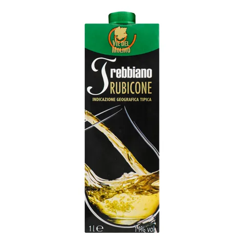 Вино Rubicone Via Del Molino Trebbiano 11%, 1л