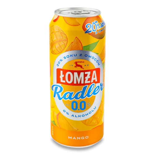 Пиво Світле Без Алкоголю Смак Манго, Ж/Б 0.5Л LOMZA