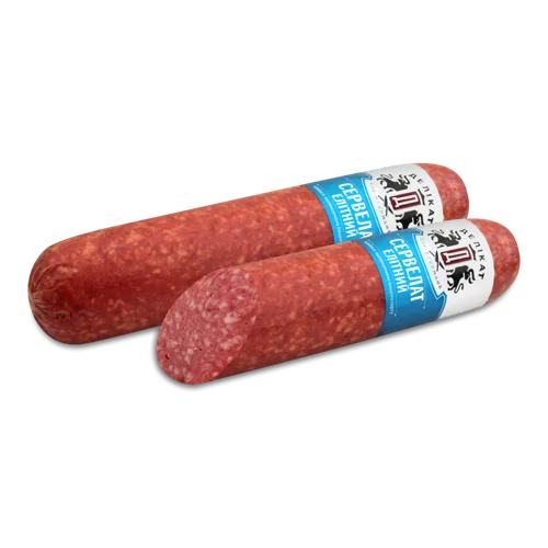 Ковбаса Сервілат Елітний Делікат, Напівкопчене, в/с, н/к, кг