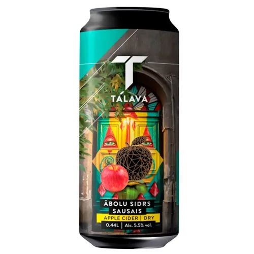 Сидр Talava яблучний сухий 5,5% 0,44л