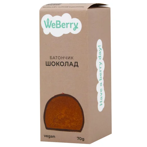 Батончик WeBerry шоколадний 70г