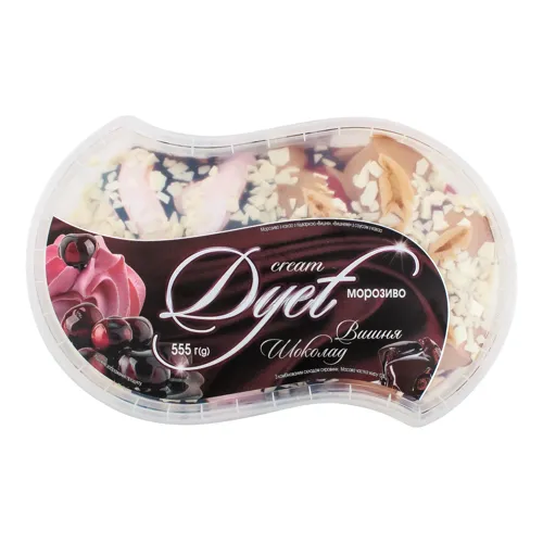 Морозиво 12% Вишня Шоколад Cream Dyet Ласунка п/у 555г