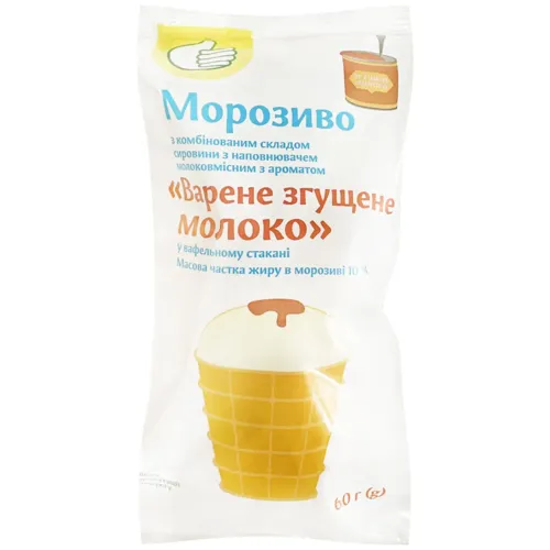 Морозиво Pouce зі смаком згущеного молока 60г