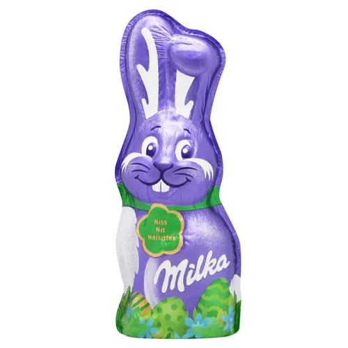 Фігурка шоколадна «Milka» Заєць зі шматочками фундука 95г