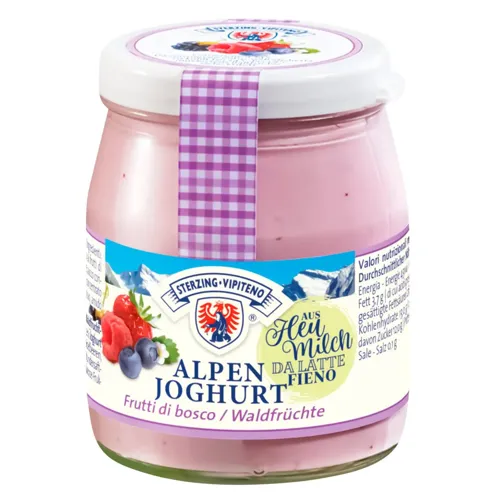 Йогурт Sterzing Vipiteno Альпійський з лісовими ягодами 150г