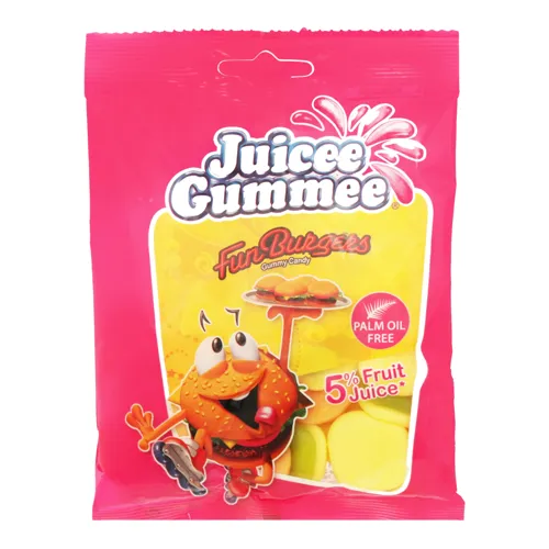 Цукерки жувальні Веселі бургери Juicee Gummee м/у 80г