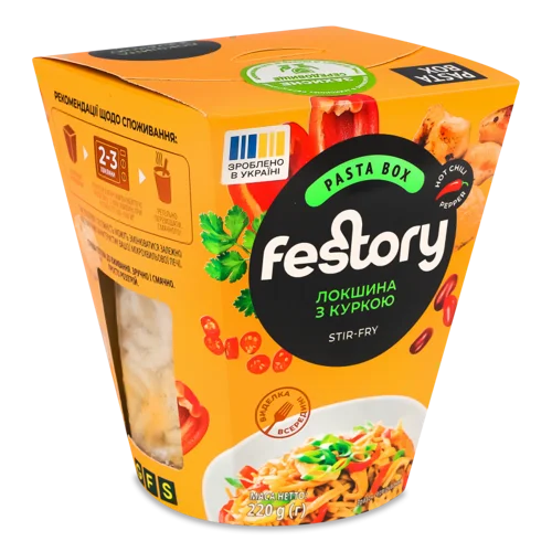 Локшина З Куркою Стір-Фрай Festory, к/у, 220г