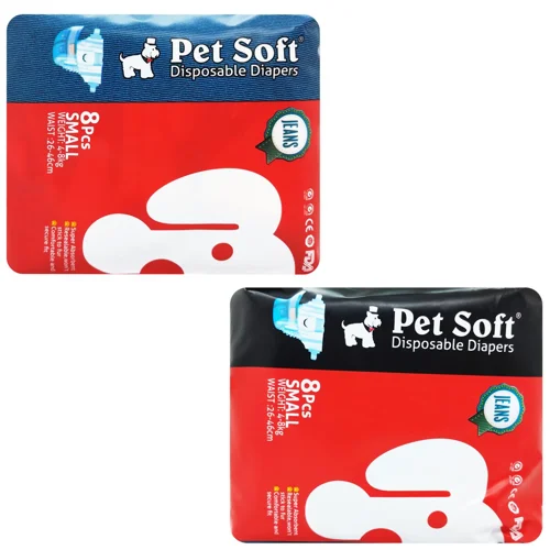Підгузки для собак Pet Soft Джинс 39*29см 8шт