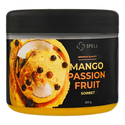 Морозиво сорбет з кокосовими чіпсами Mango&Passion fruit Spell п/б 300г