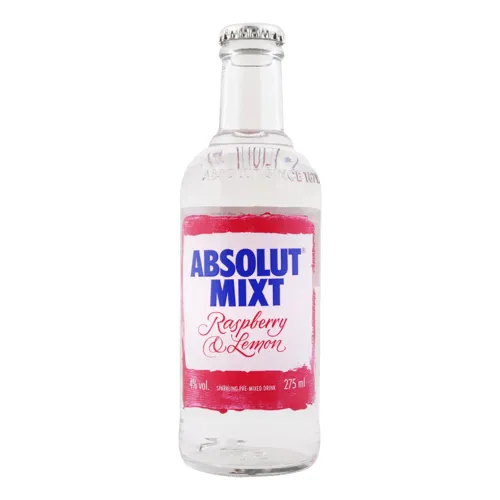 Напій слабоалкогольний 0.275л 4% газований Raspberry&Lemon Mixt Absolut