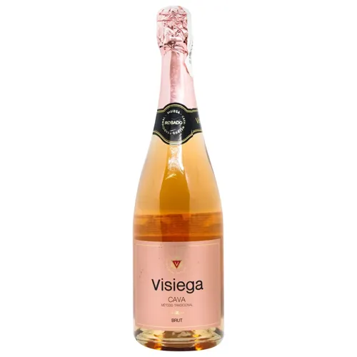 Вино ігристе Cava Visiega Rosado рожеве брют 12% 0,75л