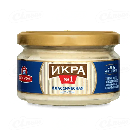 Ікра мойви «Санта Бремор» №1 «Класична» делікатесна, с/б, 180г