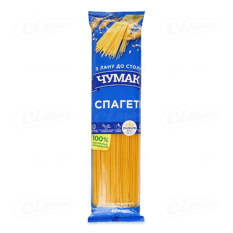 Вироби макаронні «Чумак» «Спагеті», 400г