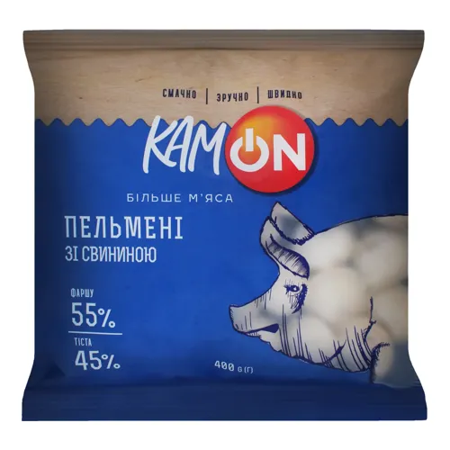 Пельмені зі свининою Kamon м/у 400г