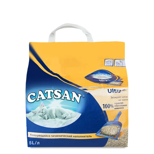 Наповнювач Для Котячих Туалетів Ultra Plus Catsan 5л, Вищого Ґатунку